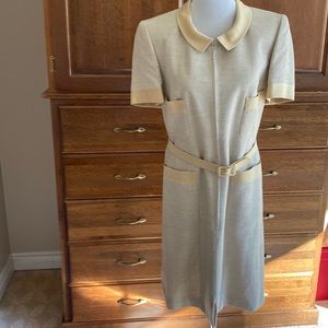 Dress, Couture, Vintage, dress with belt